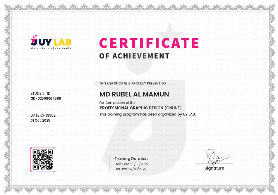 Graphic Design Certificate